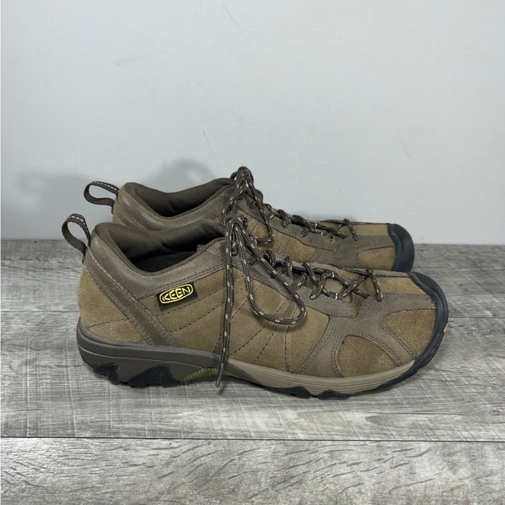 Keen Ambler 1002279 Brindle Men’s Brown Leather Trek Hiking Shoes Size 10.5 - Picture 2 of 9